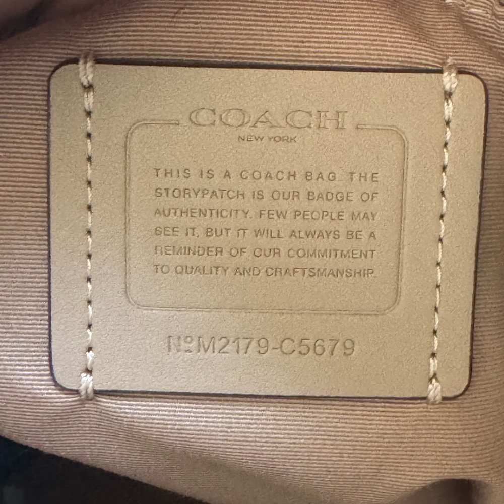 Coach Brown and White Women's Backpack - Picture 4 of 5